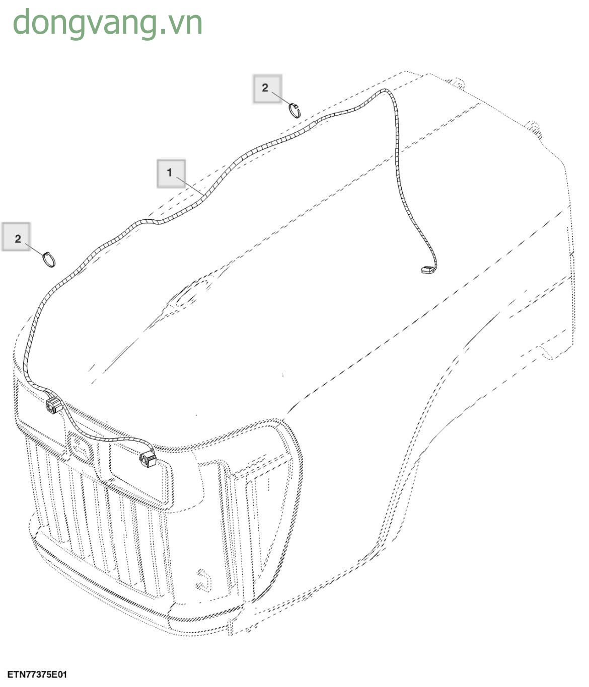Hood Wiring Harness ( - 004268) - ST536135